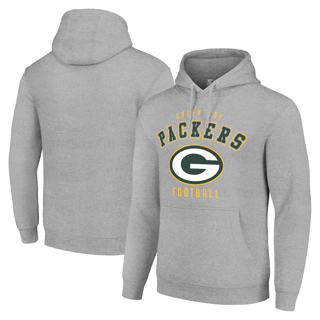 Men 2026 NFL Green Bay Packers Grey Hoodie hooded style 02